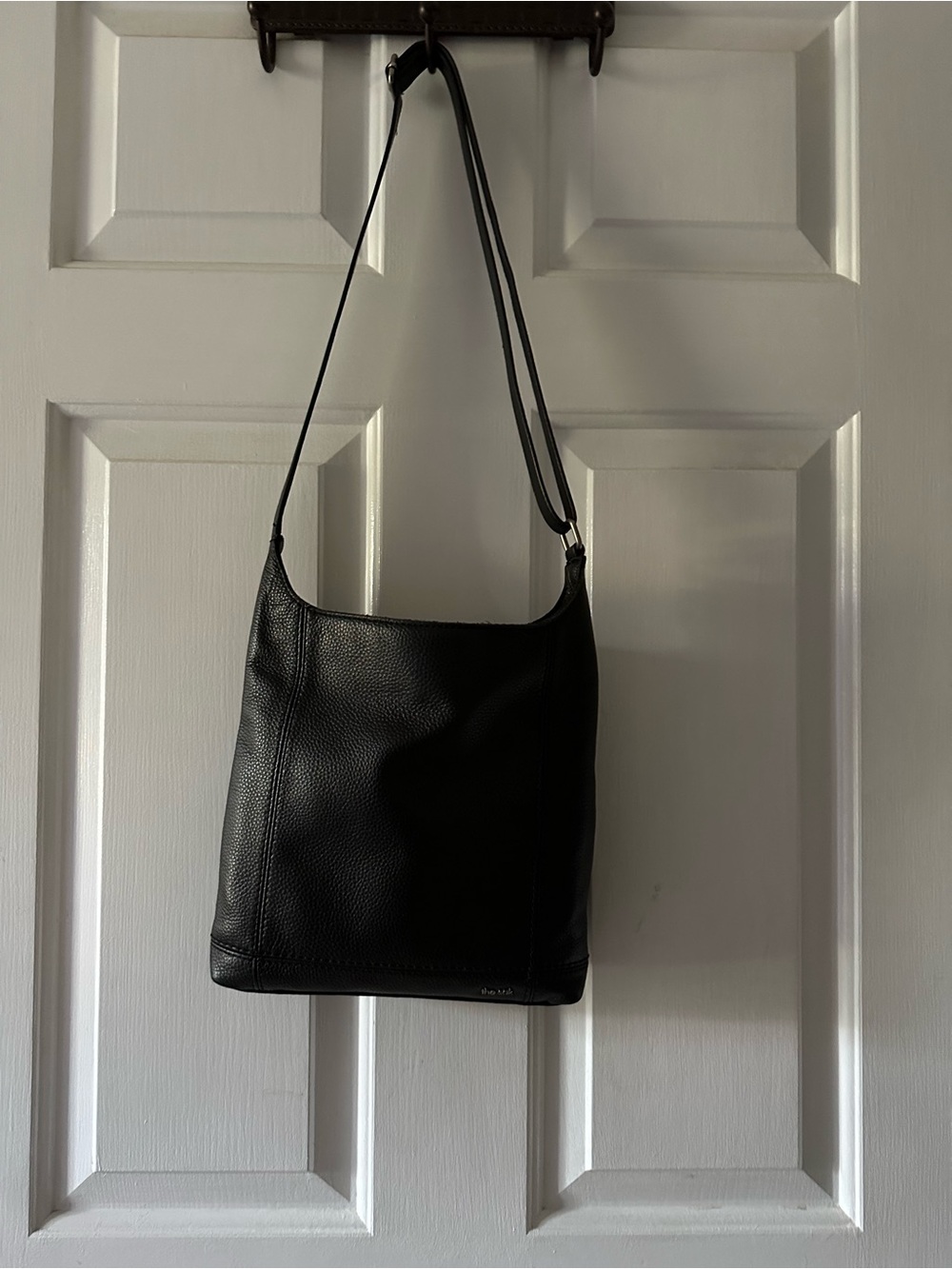 The Sak Black Pebbled Leather Hobo Shoulder Bag